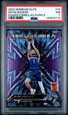 2022 PANINI DONRUSS ELITE POWER FORMULAS #18 DEVIN BOOKER POWER FORMULAS-PURPLE 
