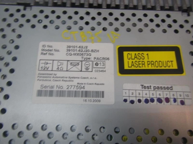 3910162J20BZH AUDIOSYSTEM / RADIO-CD / 3910162J20BZH / 14940978 FÜR SUZUKI SWIFT - Bild 3 von 4