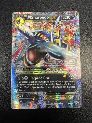Pokémon TCG - M Sharpedo EX - XY200 - Promo - XY Black Star Promos NM JL