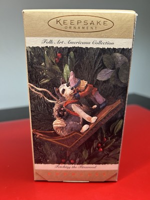 Hallmark Keepsake Ornament Folk Art Americana Collection Fetching the Firewood
