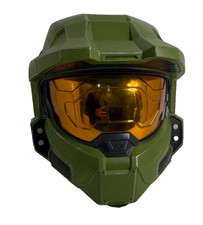 Disguise Halo Master Chief Kids Costume Helmet   Green with Amber Visor
