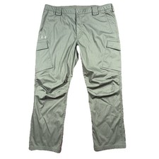 Under Armour UA Tactical Storm Cargo Pants Mens 42x32 Army Green Ripstop Pockets