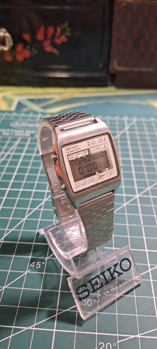 IPER RARE Vintage (1979) Seiko M929-4000 Chronograph LCD Uhr Japan A *funktioniert* - Bild 5 von 16