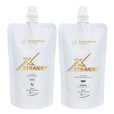 Beauty Garage Hair Straightening Cream and Neutralizer Set Cream 125ml X 2