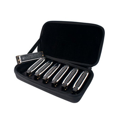 Hohner Bluesband Harmonica Bundle Includes C-7 Case Keys G A C D E