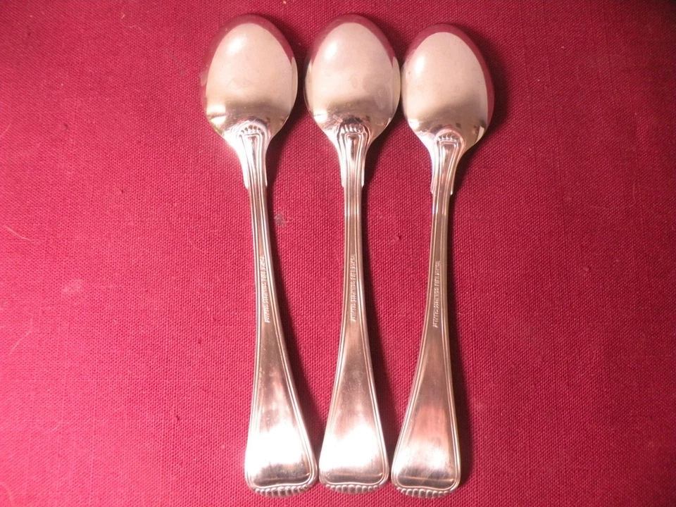 3 Teaspoons Towle HAMILTON Germany 18/8 Stainless Flatware Satin Handle 6 1/4" - Image 4 of 4