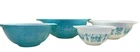 Pyrex Mixing Bowl Set Turquoise Amish Butterprint Cinderella Nesting Set of 4