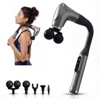 Long Handle Massage Gun for Back and Shoulders, Ergonomic Extended Reach Deep...