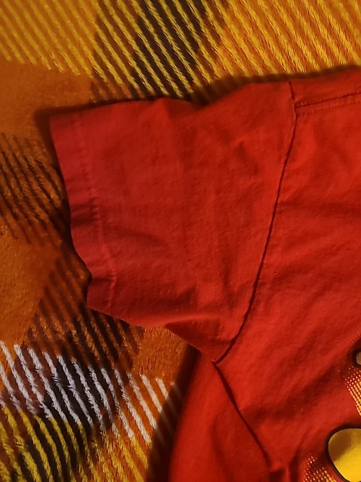 Vintage Domo Japanese Drummer Size 14/16 Red Kids T-Shirt - Image 3 of 4