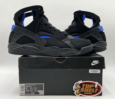 DS New Nike Air Flight Huarache Black Lyon Blue 2023 Size 13