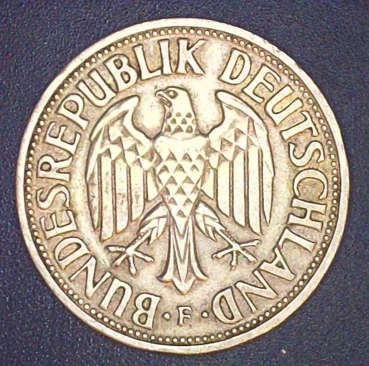 1950 F alemán 1 marco alemán Foto 2 de 2