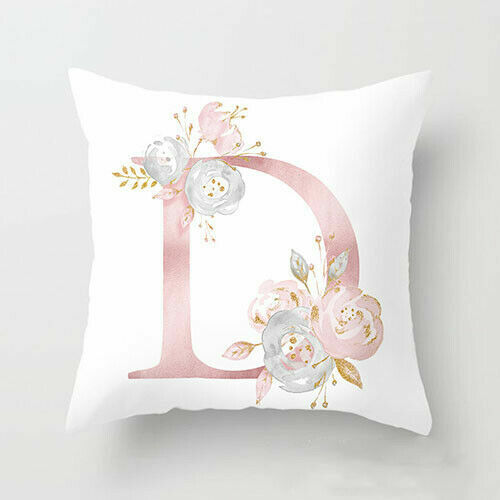 Pillow Case Cushion Cover Print Letters Gift Bed Sofa Decor New Home 18'' 45 cm  - Picture 6 of 12