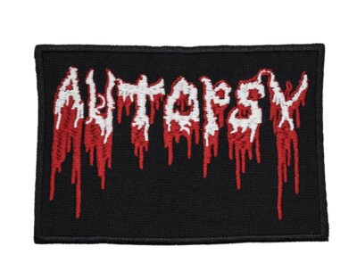 ##Autopsy## embroidered patch.