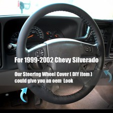 For 2003-2005 2006 Chevy Silverado 1500 Ss Leather Steering Wheel Cover Black For 2003-2005 2006 Chevy Silverado 1500 Ss Leather Steering Wheel Cover Black
