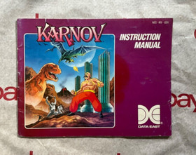 Karnov (NES) Cartridge and Instruction Manual Only!  No box.  Not Complete.