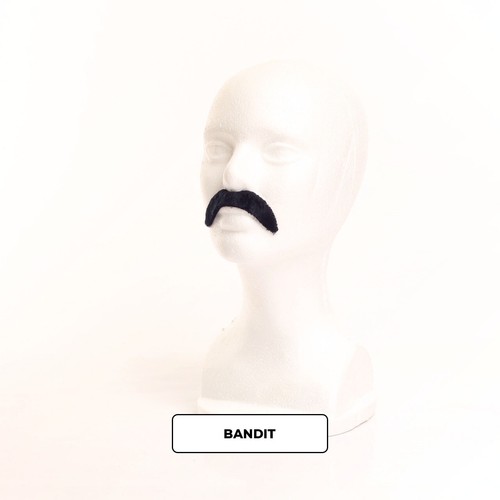Fake Moustache Mustache Self Adhesive Party Set Dress Up Costume (Inc 6 Styles) - Picture 7 of 7