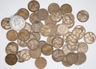 1919-S F/VF Lincoln Wheat Penny Roll of 50 Coins All Grade Fine to Very Fine