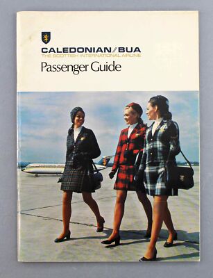 CALEDONIAN BRITISH UNITED AIRWAYS BUA PASSENGER GUIDE VC10 BAC1-11 CABIN CREW