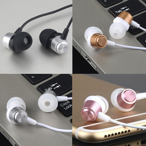 2PK Earphones 3.5mm Headset Earbuds Headphones In-Ear Bass Remote with Mic Wired