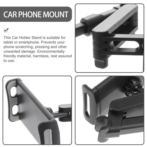 1Pc Car Seat Headrest Phone Holder Car Stretchable Tablet Bracket (With Clip) - 第 9/12 張圖片