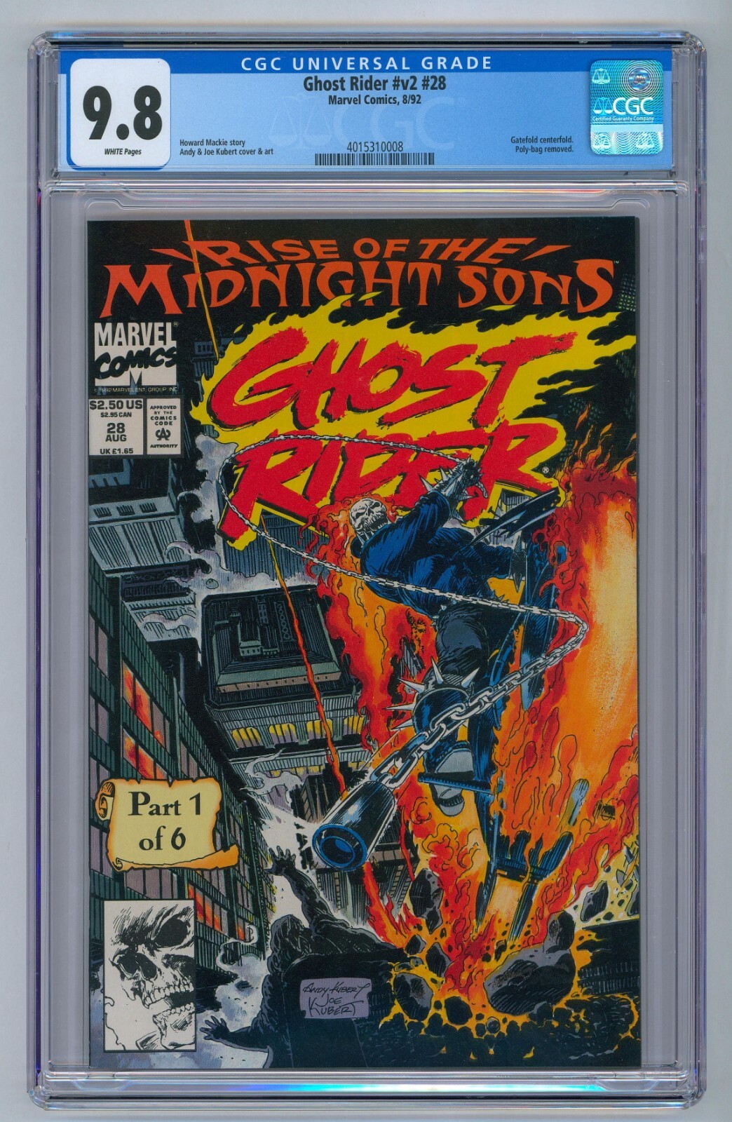 Ghost Rider 28 Ghost Rider Vol 2 # 28 CGC 9.8 1st Appearance Of Midnight Sons & Lilith ...
