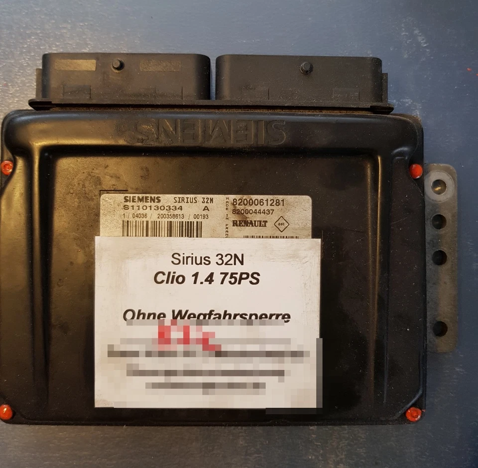 Sirius 32N  Twingo Clio Megane Scenic - WEGFAHRSPERRE Deaktivieren Reparatur - Bild 4 von 4