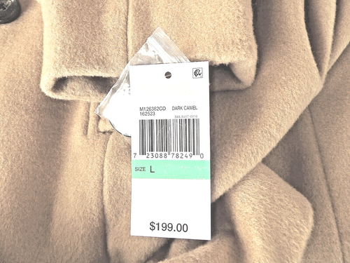 Michael Kors Wool Blend Oversized Double-Breasted Coat/ Wide Collar sz L New w/t - Picture 12 of 12