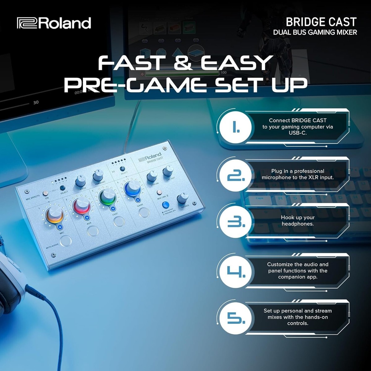 Roland ローランド BRIDGE CAST BRC-WH Roland BRIDGE CAST ICE WHITE [BRC-WH]｜ミュージックランドKEY