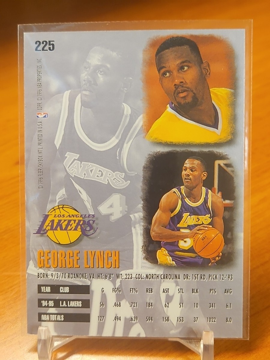 1995-96 Fleer Ultra #225 George Lynch NBA Basketball L.A. Lakers