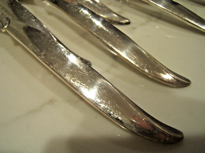 Rogers Bros FLAIR Silverware Flatware Set for 8 Silverplate +