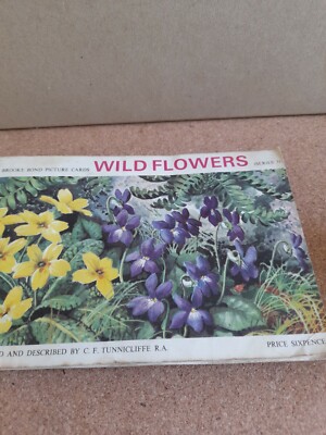 Brooke Bond - WILD FLOWERS incomplete Album of 50 Picture Cards