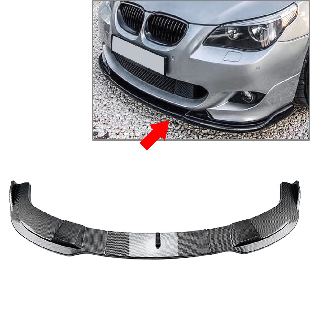 Front Bumper Lip Splitter Spoiler For BMW 5 Series E60 E61 M Sport