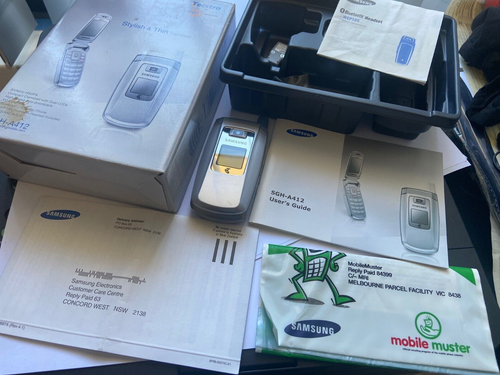 Samsung SGH-A412 Next-G Mobile Phone, Battery, Bluetooth Headset & User Manual. - 第 1/8 張圖片
