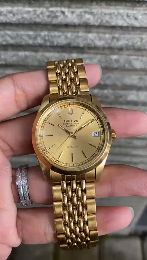 ヒデ次郎専用　Bulova Super Seville Calendar 自動巻 BULOVA Super Seville Men s Watch Good condition From JAPAN
