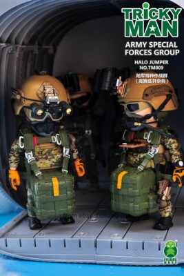 FigureBase TRICKYMAN TM009 + ジオラマ A+B FigureBase 6 inches TRICKYMAN Series HALO Paratroops TM009