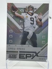 2019 Score Epix Foil Drew Brees Saints Purdue University Football