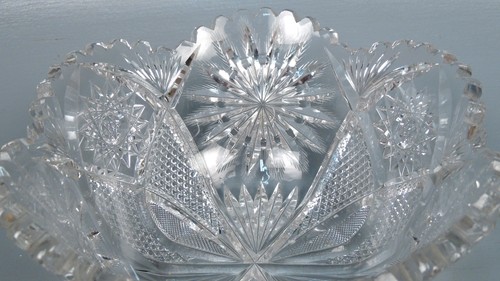 Maple City or Clark ABP Glass Bowl - Maple Leaf Mark Brilliant Period GL - Picture 8 of 11