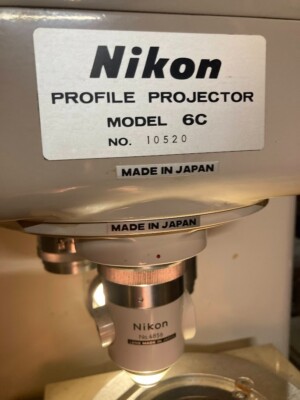 Nikon Shadowgraph 6c Profile Projector Optical Comparator Nikon Shadowgraph 6c Profile Projector Optical Comparator