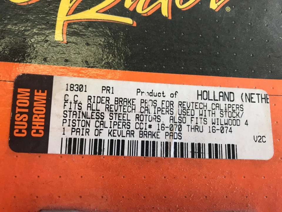 C.C. Rider Harley-Davidson Brake Pad Set 18301 - Image 2 of 4