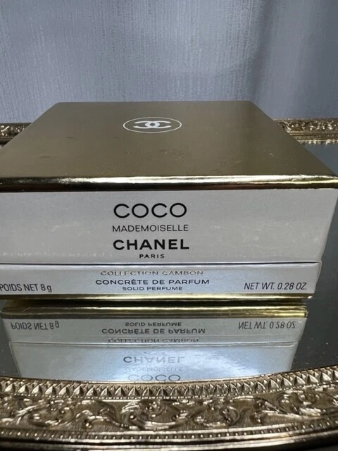 Chanel Coco Mademoiselle Concrete Parfum solid parfum 8 g Vintage sealed  case.