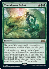 Thunderous Debut, Wilds of Eldraine, MTG WOE NM/M