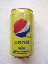 PEPSI x PEEPS Marshmallow Cola 2023 USA empty can 222ml top opened 7.5 FL OZ