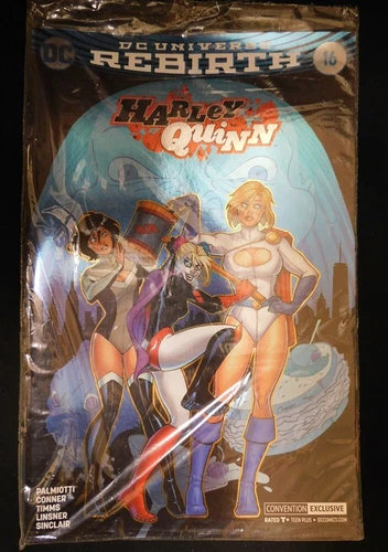 HARLEY QUINN 16 DC CONVENTION FOIL VARIANT COMIC SEALED AMANDA CONNER 2017 VF-