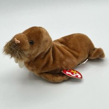 TY Beanie Baby Paul the Walrus Retired Vintage Collectible PE Pellets
