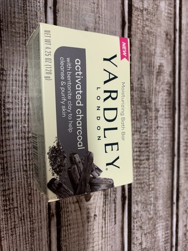 Yardley London Activated Charcoal W/ Clay Moisturizing Bar Soap - New 4.25 oz - Picture 6 of 6