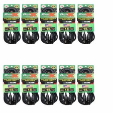 10 Mic Microphone Cables 15 ft XLR Male to XLR Female - 20 AWG by PROX