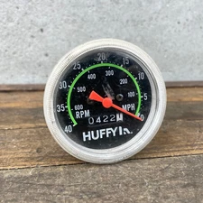 Vintage Huffy Bike Speedometer Muscle Bike BMX Cruiser 1960s 1970s White OG