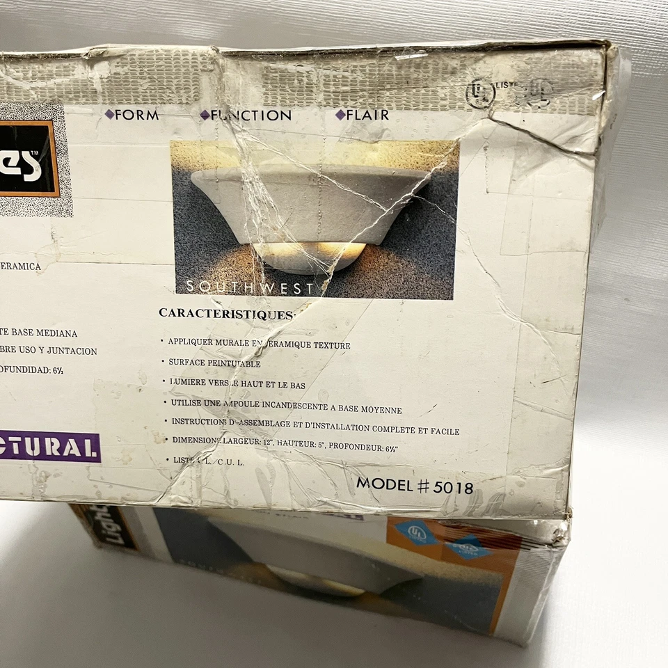 (2) Aplique exterior Lightstyles Southwest 5018 arriba y abajo accesorio de luz cableado Foto 3 de 4