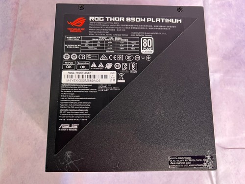 ASUS Rog Thor 850W Platinum Gaming Power Supply RGB/OLED Power Display Black - Picture 7 of 14