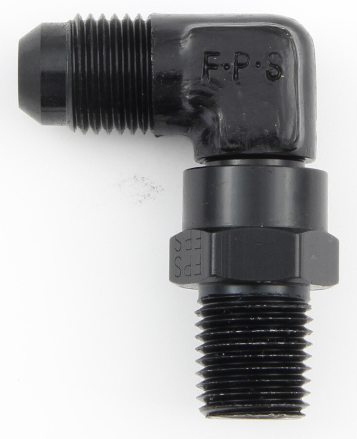 Fragola #8 x 3/8 MPT 90-Degree Swivel Adapter Black 499108-BL Fragola #8 x 3/8 MPT 90-Degree Swivel Adapter Black 499108-BL